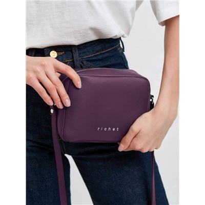 Женская кожаная сумка Richet 2611LN 603 Фиолетовый