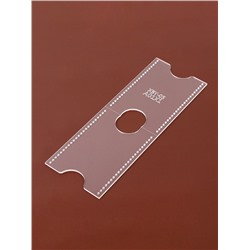 Лекало «Картхолдер», 9×6 см, 5×0.5 см, акрил, прозрачный