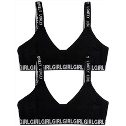 4024-02 Топ для девочки черный (BAYKAR)