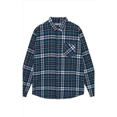 Рубашка F521-0460 blue-white