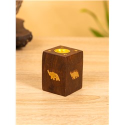 Подставка под благовония «Слон», 4.5×4.5×5.5 см, дерево шишам