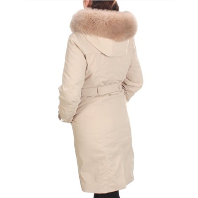 21002 BEIGE Пальто зимнее женское MAILILUO (150 гр. холлофайбера)