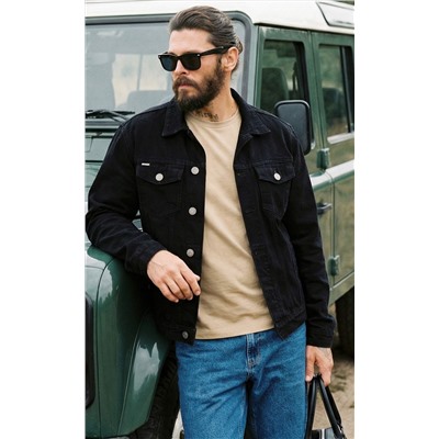 Куртка джинс P011-1336Rus black