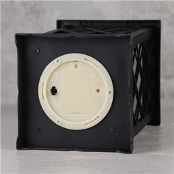 Светильник фонарь настольный 31 см черный три свечи / W672-14-2 /уп 24/от батареек