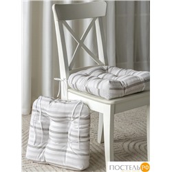 ESTIA МЕТРИ св.-сер. в полоску Сидушки для стульев 43x43-2 пр