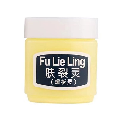 (НЕМНОГО ПОДТЕКШИЙ/ТРЕСНУТА КРЫШКА) Крем для кожи против сухости и трещин Fu Lie Ling, 45 гр.