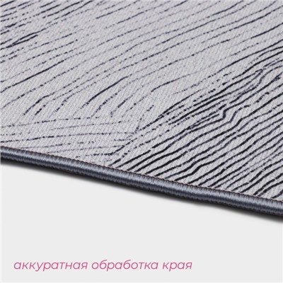 Коврики для ванной и туалета Доляна «Тига», 2 шт., 50×80 см, 50×40 см, форма МИКС