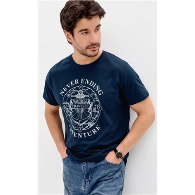 Футболка P611-06-928 d.blue