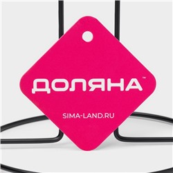 Держатель для бумажных полотенец настольный Доляна, 27×13.5×13.5 см, чёрный