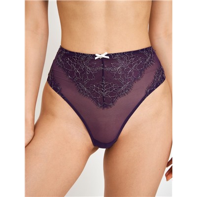 Трусы стринги с высокой талией жен. Ginly фиолетовый Infinity Lingerie