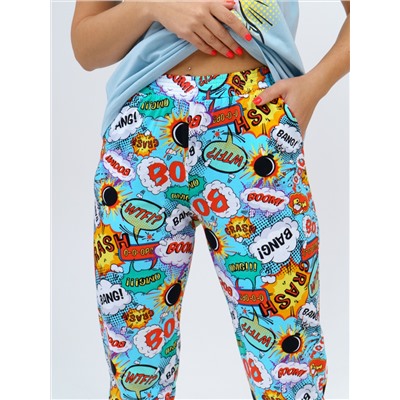 800 Пижама "Взрыв/Голубой"