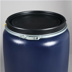 Бочка пищевая, 227 л, пластиковая, с крышкой, не штабелируемая, Open Top Drums