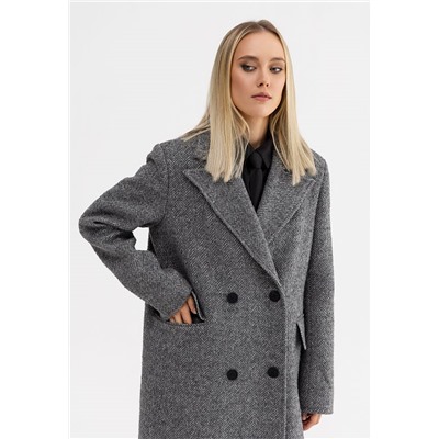 Пальто женское серый