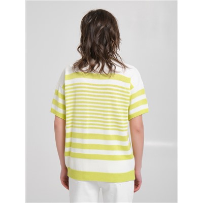 Джемпер вязаный в полоску