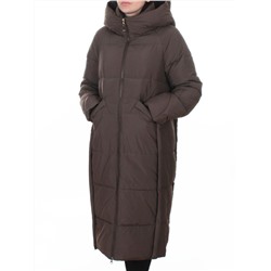 018 GRAY/GREEN Пальто зимнее женское (200 гр. холлофайбер)