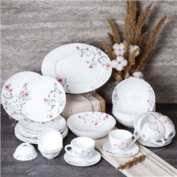 Столовый набор 36 предметов / 36/LHP-FW4 (7318) /уп 2/ Серый кустик