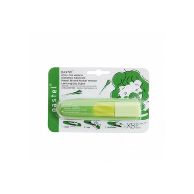 Назальный ингалятор с ароматом Лемонграсса в стильном корпусе от Pastel Brand Pocket Inhaler Lemongrass scent 1.5 мл