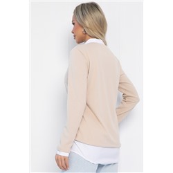 Пуловер На высоте (крем-брюле) Б12758-12М