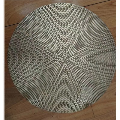 Салфетка для стола круглая 38 см / S-797-bronz /уп.6/300/ золотая