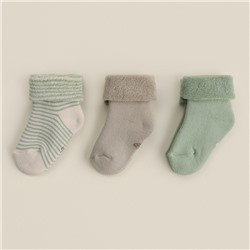 Носки детские махровые 3 пары SL HOME, 6-8 см