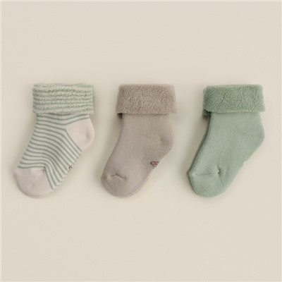 Носки детские махровые 3 пары SL HOME, 6-8 см