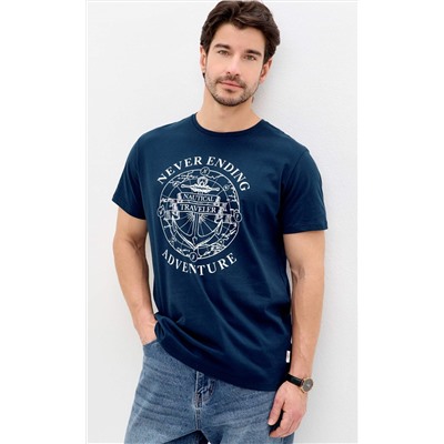 Футболка P611-06-928 d.blue