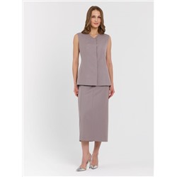 Жилет в полоску с карманами