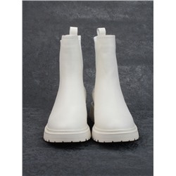01-80158-G75-2 MILK Ботинки демисезонные женские (натуральная кожа, байка)