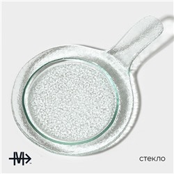 Блюдо сервировочное Magistro «Авис», 24.5×16.5×4 см, стекло, прозрачное