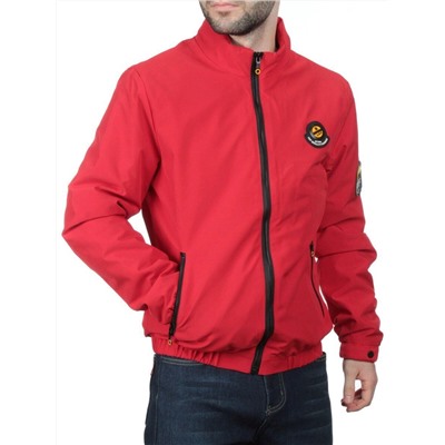 EM25057 RED Куртка-бомбер мужская демисезонная (100 гр. синтепон)