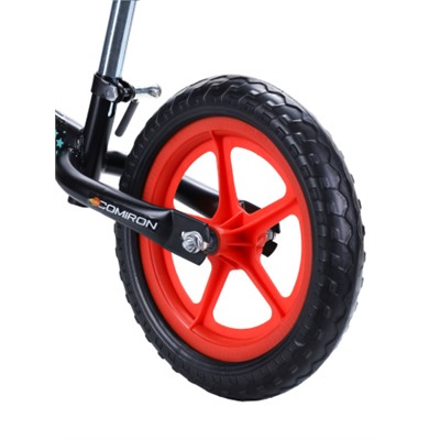 Беговел 12" COMIRON Flight Pro / CB1205 / уп 6 / Цвет: серый-красный/ КРАТНО УПАКОВКЕ 6 ШТ.