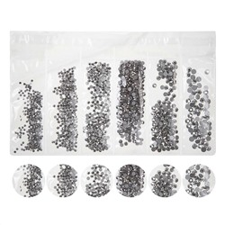 Nail Art Набор страз для ногтей, черный.