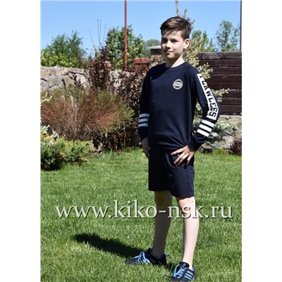 013113 Свитшот ModaLora Темно-синий/134