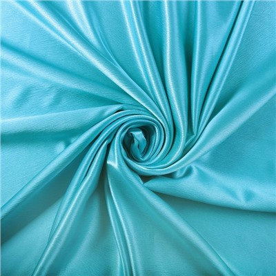 Штора портьерная глянцевая «Этель», 200×250 см, бирюзовая, краше