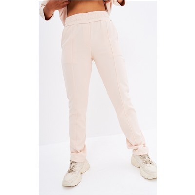 Брюки спорт F312-0851 pale beige