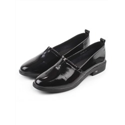 06-M17-5 BLACK Туфли женские (натуральная кожа)