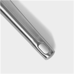 Лопатка из нержавеющей стали перфорированная Magistro, 38×8 см, Luxe, серебристая