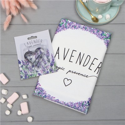 Кухонный набор «Этель» Lavender: полотенце, формочки для печенья
