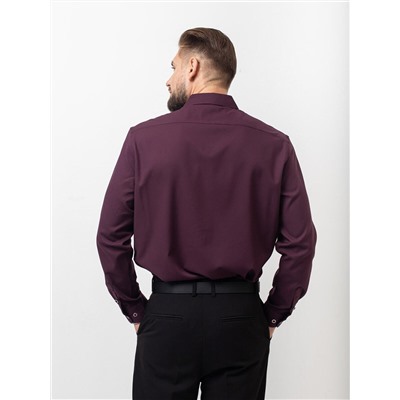 004J Мужская рубашка JenTa бордовый