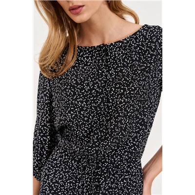 LeNata 12354 рисунок-на-черном, Платье