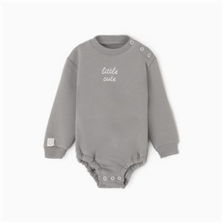 Боди Крошка Я "Little cute", рост 62-68 см, хаки