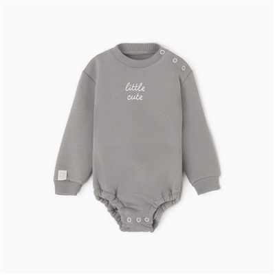 Боди Крошка Я "Little cute", рост 62-68 см, хаки