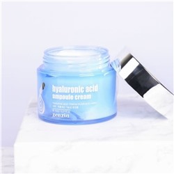 Jigott Крем для лица увлажняющий с гиалуроновой кислотой / Zenzia Hyaluronic Acid Ampoule Cream, 70 мл