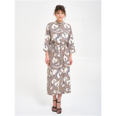 Платье из вискозы с принтом