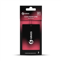 Ароматизатор воздуха картонный GRASS (Rose & lemon)