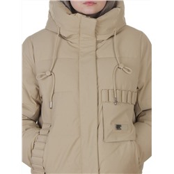 YR-6616 BEIGE Куртка зимняя женская (150 гр. холлофайбер)