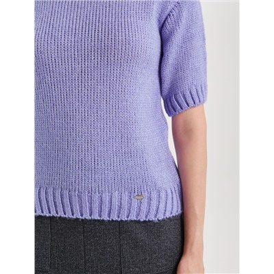 Джемпер вязаный с короткими рукавами