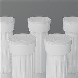 Карниз для ванной Доляна, телескопический, d=3.2 см, 70-120 см, белый