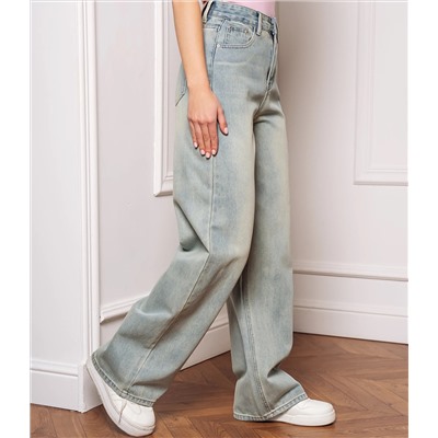 Джинсы #КТ8733, голубой