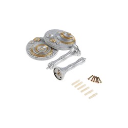 Держатель для штор CAPPIO KS038, d=11 см, цвет серебро золото, 2 шт.